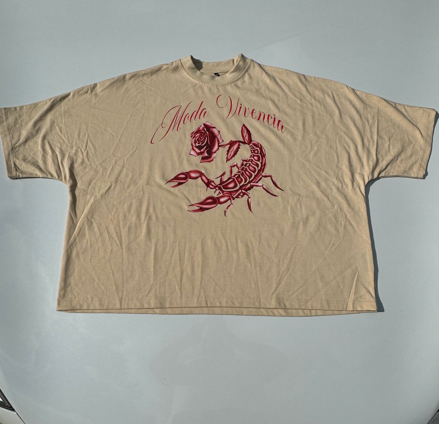 MV Cream Scorpion Boxy Tee