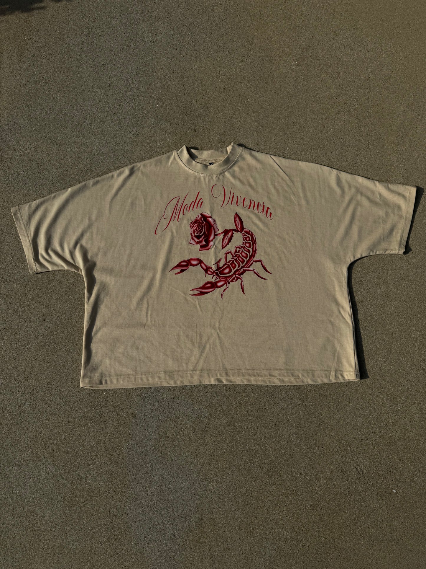 MV Cream Scorpion Boxy Tee